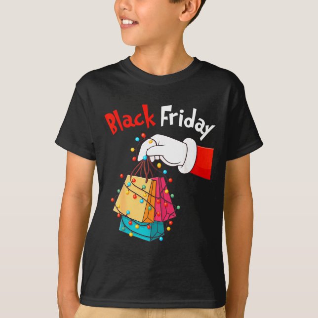 Camiseta Friday Shopng Squad Christmas Black Shopng Family  (Frente)