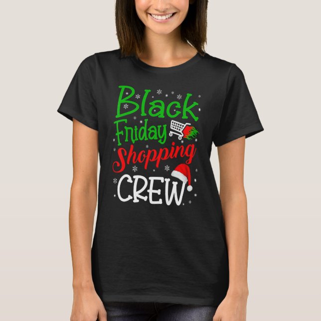 Camiseta Friday Shopping Crew Christmas Black Shopping Fami (Frente)