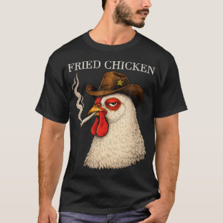 Camiseta Fried Chicken Funny Chicken Attitude Meme