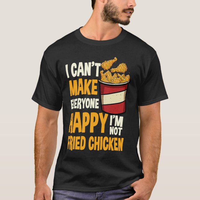 Camiseta Fried Chicken Quote Love Fast Comida (Frente)