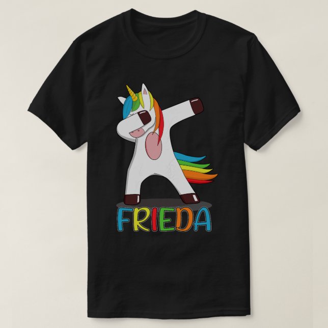 Camiseta Frieda Nome Nome Frieda Colorcial Dança Un (Frente do Design)