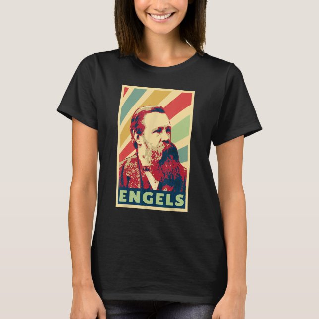 Camiseta Friedrich Engels Vintage Cors (Frente)