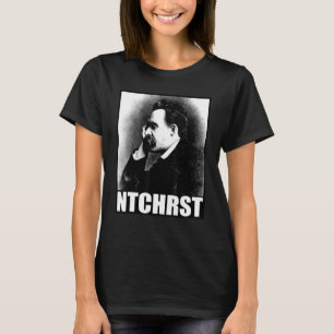 Camiseta Friedrich Nietzsche Antichrist Ntchrst Funny Meme