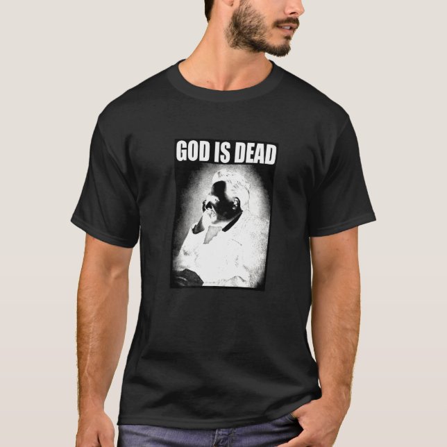 Camiseta Friedrich Nietzsche Deus É Filosofia Morto Que Deu (Frente)