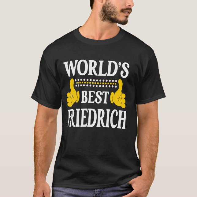 Camiseta Friedrich Personal Name First Name World's Best Fr (Frente)