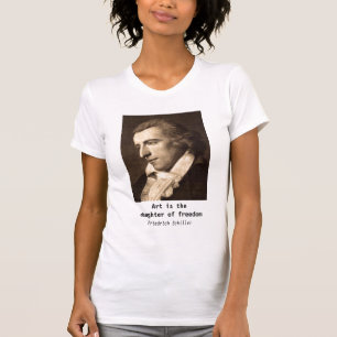 Camiseta Friedrich Schiller: A arte é a filha da liberdade