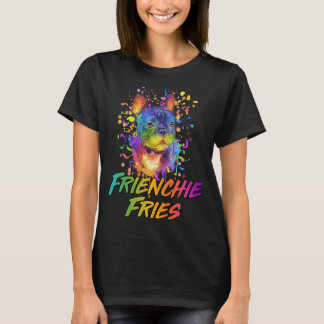Camiseta Frienchie Fries Francês Bulldog Frenchie Dog Humor