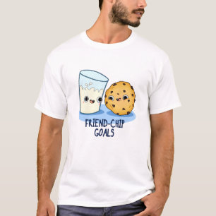 Camiseta Friend Chip Mete Cookies Engraçados No Leite
