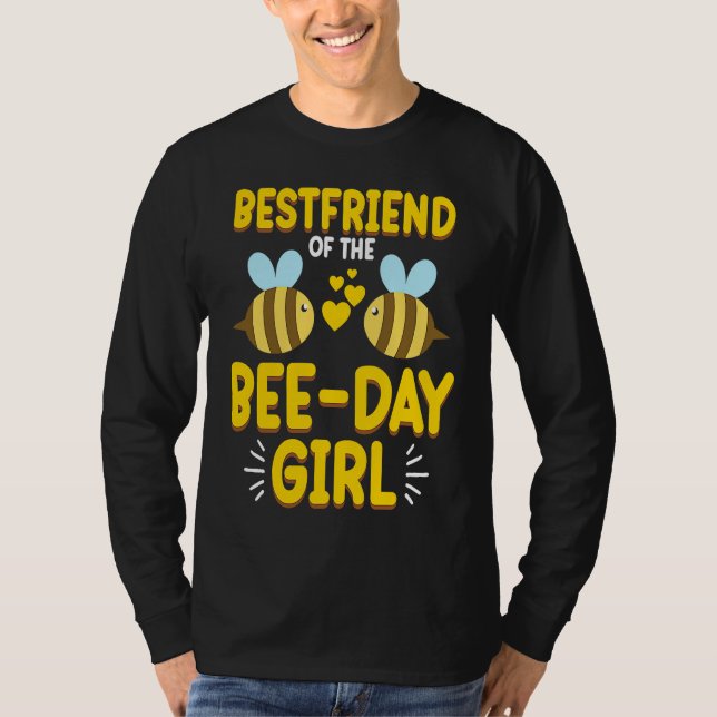 Camiseta Friend Of Bee Day Girl Honey Beekeeper Beekeeping  (Frente)