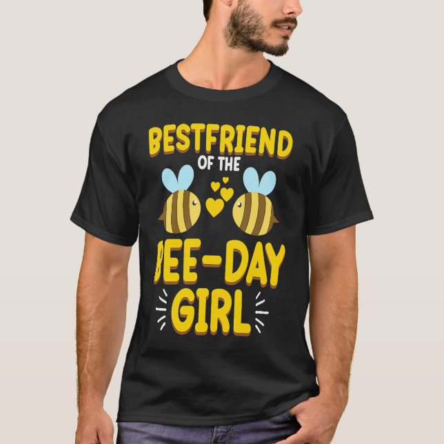 Camiseta Friend Of Bee Day Girl Honey Beekeeper Beekeeping  (Frente)