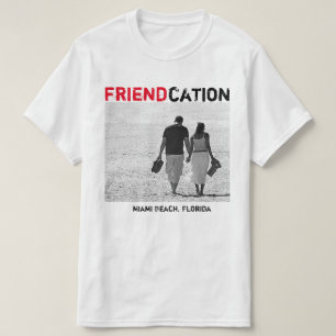 Camiseta Friendcation adiciona o t-shirt da foto