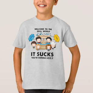 Camiseta FRIENDS™ Bem-vindo ao Mundo Real Chibi