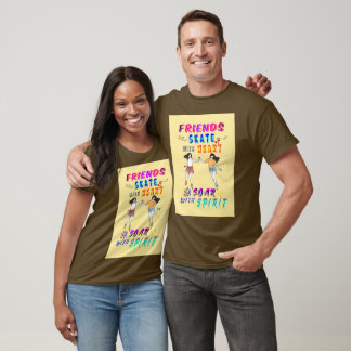 Camiseta Friends Clothes Skate With Heart Soar With Spirit