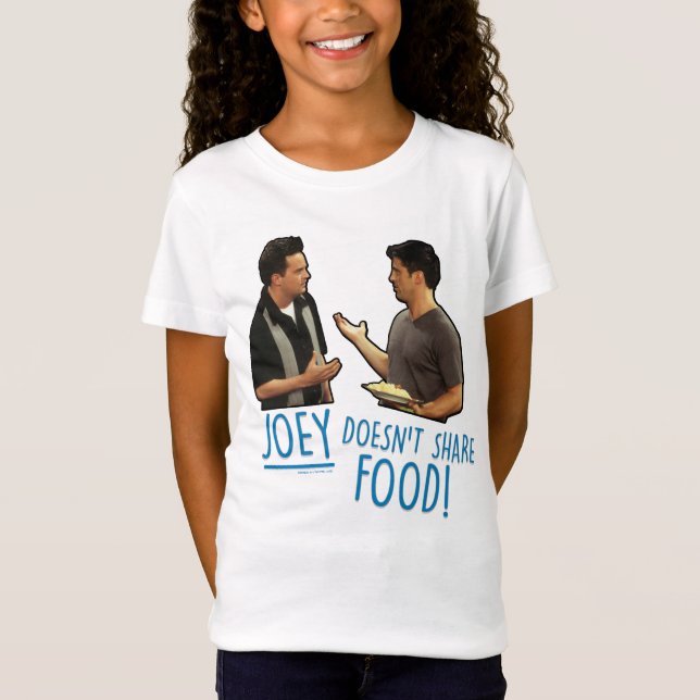 Camiseta FRIENDS™ | Joey Não Divide Comida! (Frente)