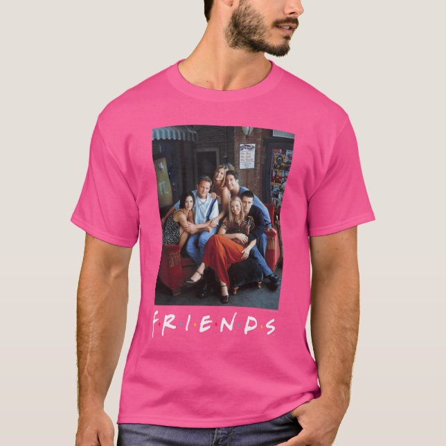 Camiseta Friends Main Characters Retro Group Poster retro (Frente)