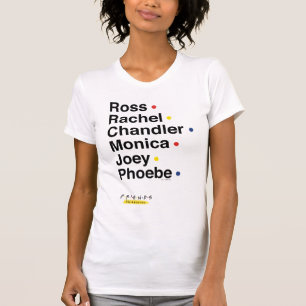 Camiseta FRIENDS™   Nomes dos Personagens 2