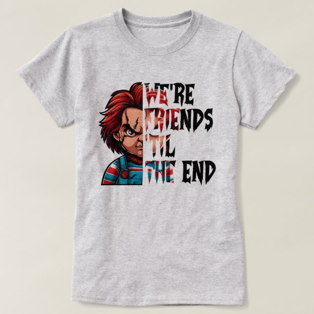 Camiseta Friends Till The End Horror (Frente do Design)