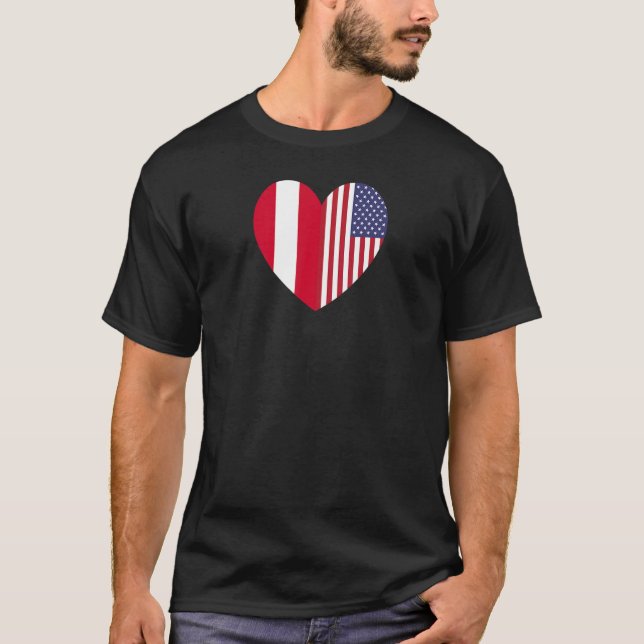 Camiseta Friendship Forever America and Austria (Frente)