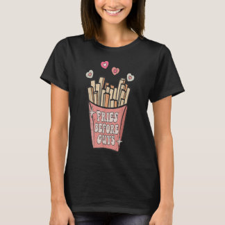 Camiseta Fries Antes Da Cara Raparigas Adolescentes Namorad