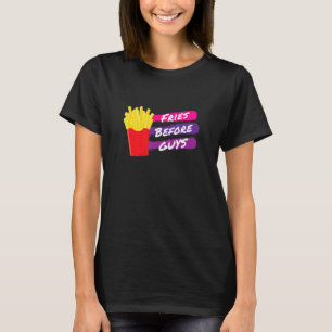 Camiseta Fries Antes De Caras, Fritas Francesas Engraçadas,