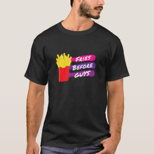 Camiseta Fries Antes De Caras, Fritas Francesas Engraçadas,