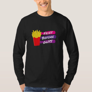 Camiseta Fries Antes De Caras, Fritas Francesas Engraçadas,