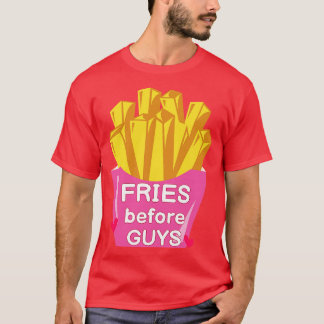 Camiseta Fries antes do Dia de os namorados Cara IV