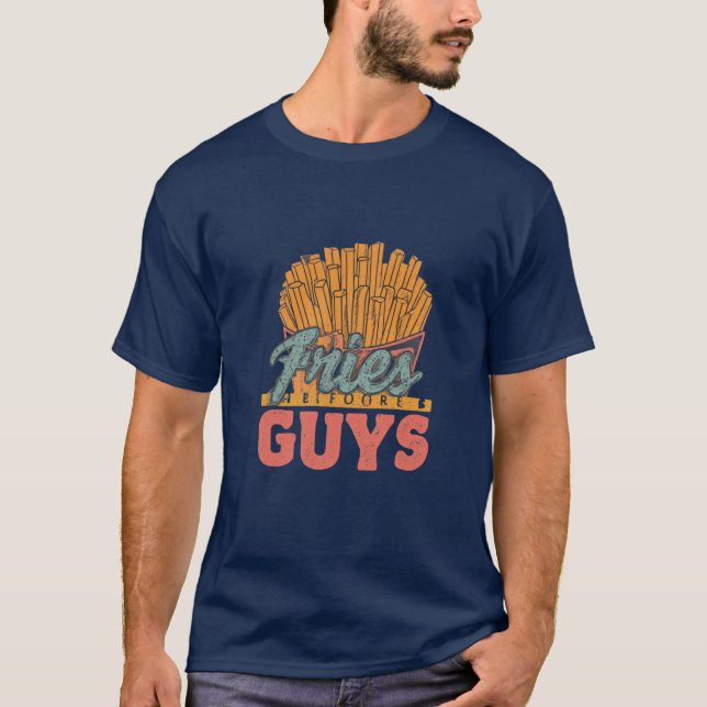 Camiseta Fries antes dos gays (Frente)
