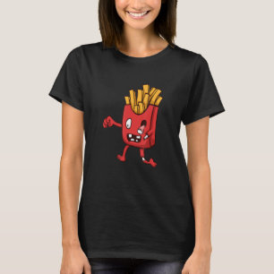 Camiseta Fries Foodie Fast Comida Comer Fries franceses Ráp