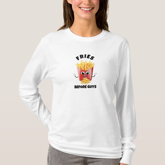 Camiseta Fries franceses bonitos Cartoon Hoodie &Tee - Comi (Frente)