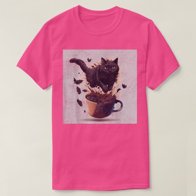 Camiseta Fries franceses Cat Robot (Frente do Design)