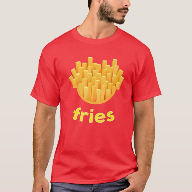 Camiseta Fries Franceses Costume Franco Figurino (Frente)