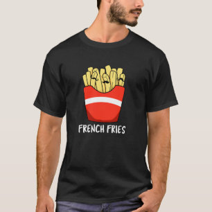 Camiseta Fries franceses Engraçados Comida Rápida Torre Esc