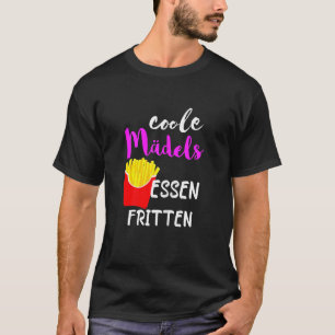 Camiseta Fries franceses Legal raparigas Comidas Batatas