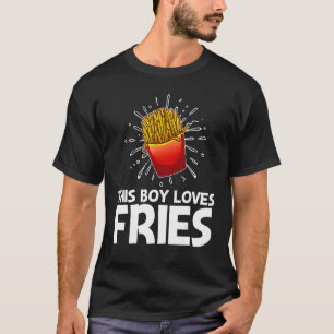 Camiseta Fries legal Para Rapazes Crianças Frente, Comida R