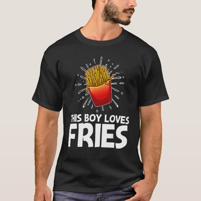 Camiseta Fries legal Para Rapazes Crianças Frente, Comida R (Frente)