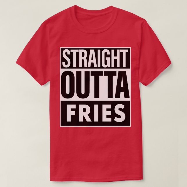 Camiseta Fries Name Hetero Outta Fries (Frente do Design)