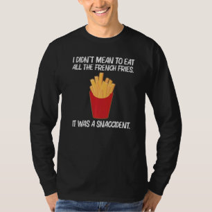Camiseta Fries Para Homens Batatas Fragmentos Rápidos Burge