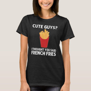 Camiseta Fries Para Meninas Crianças Batata Fragmento De Co
