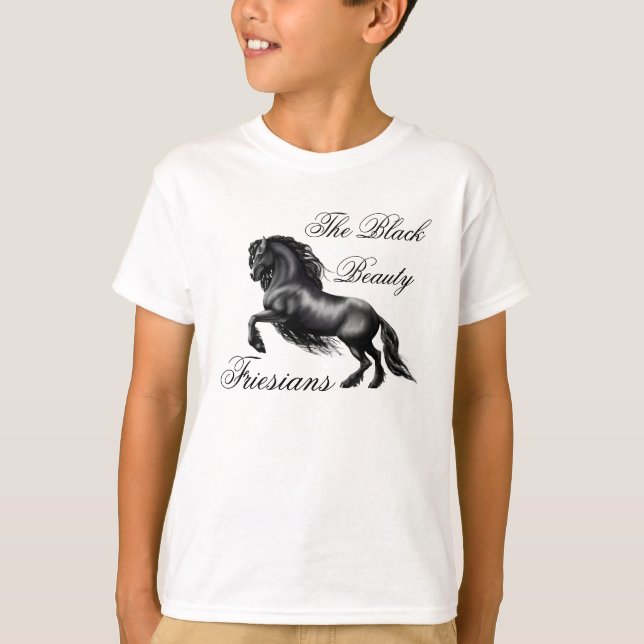 Camiseta Friesianos, carta negra (Frente)