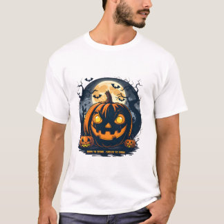 Camiseta Fright Night Vibes - Teto Gráfico de Halloween