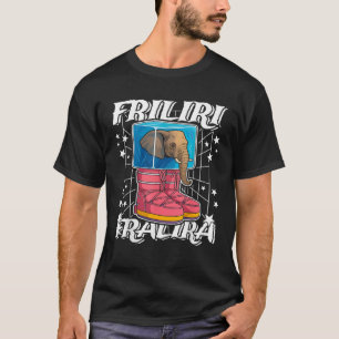 Camiseta Friliri Fralira Rotação Cerebral Italiana Elefante