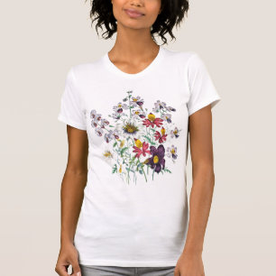 Camiseta Fringeflowers e flores de trombeta de veludo