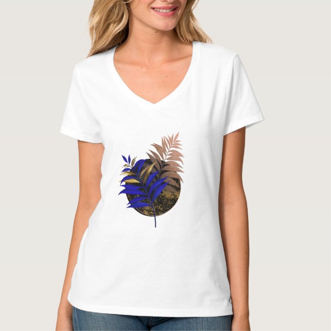 Camiseta Frio azul no círculo preto (Frente)