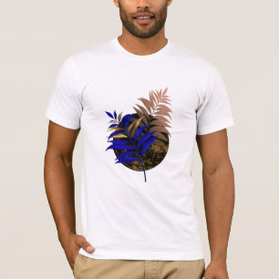 Camiseta Frio azul no círculo preto
