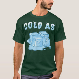 Camiseta Frio como Cubos de Gelo Neve Legal Flocos de Neve 