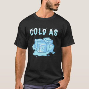 Camiseta Frio Como Cubos De Gelo Neve Legal Flocos De Neve 
