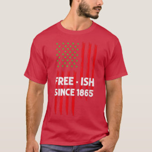 Camiseta Frio Desde 1865, Décimo Dia Americano Bandeira Bl