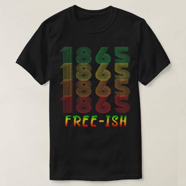 Camiseta Frio desde 1865 Junteoria História Negra África (Frente do Design)
