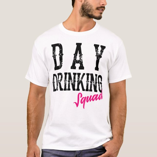 Camiseta Frio Dia Bebendo Esquadrão Engraçado Bebida Álcool (Frente)